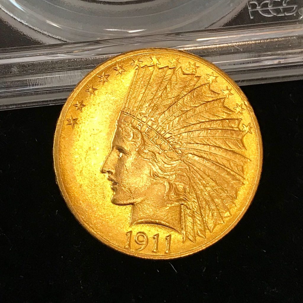 1911 $10 Gold Indian Coin