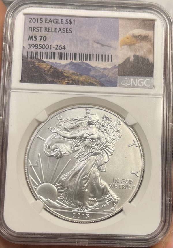 2015 American Silver Eagle NGC Certified MS 70 First Releases
