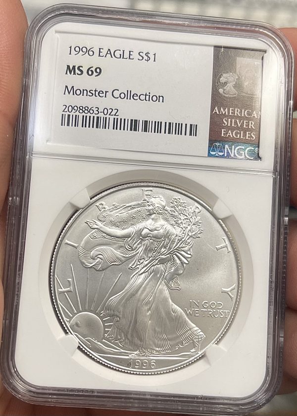 1996 American Silver Eagle NGC Certified MS 69 - Monster Collection
