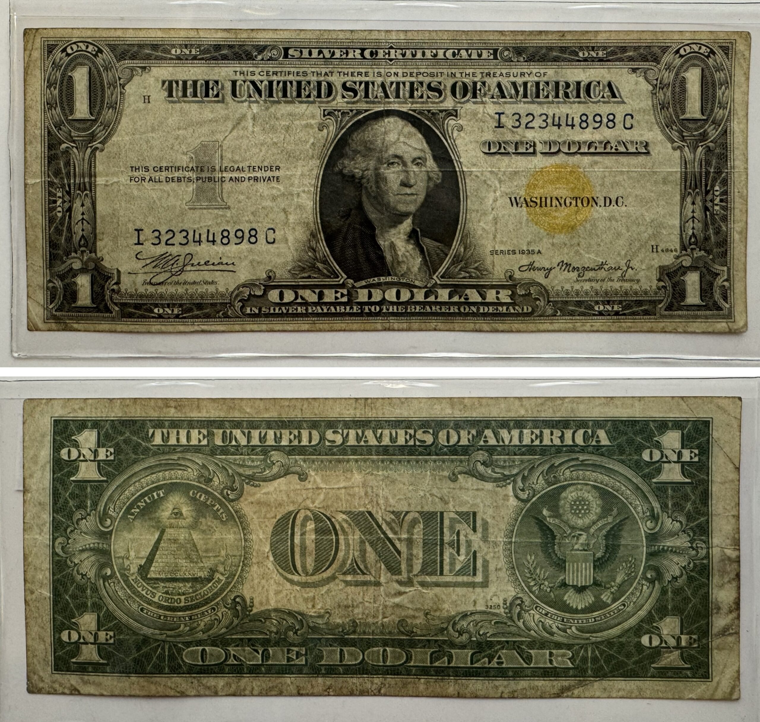 1935A $1 Silver Certificate North Africa 1935A $1 Silver Certificate North Africa