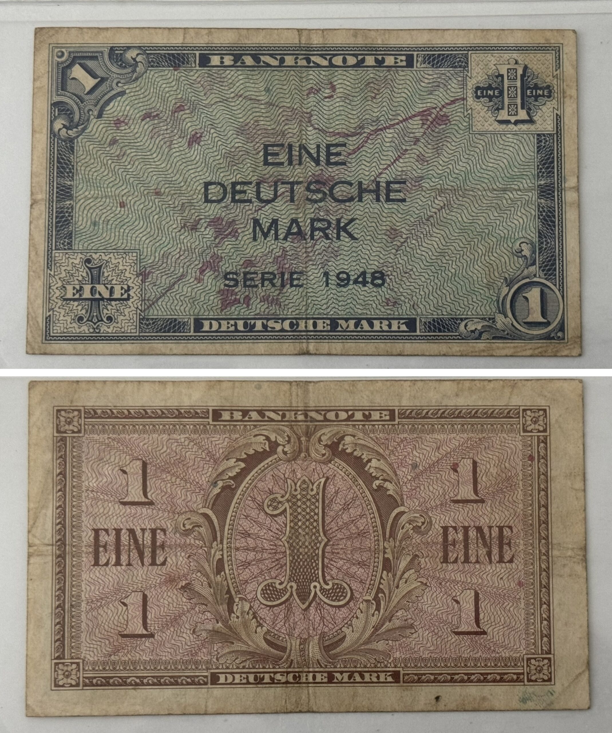 1948 Germany 1M Eine Deutsche Mark Bank Note
