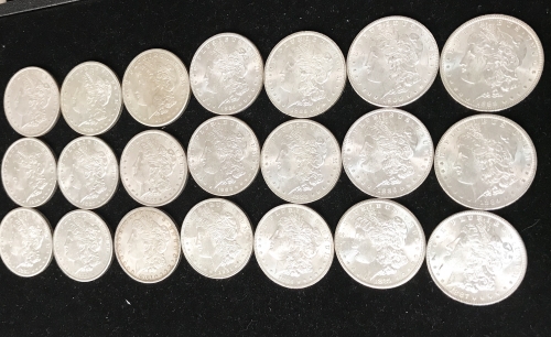 Uncirculated Morgan Silver Dollar Coin Collection