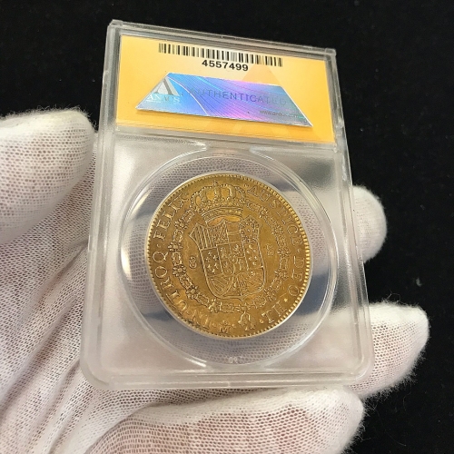 1805 MO TH Mexico 8 Escudo Gold Coin ANACS Certified