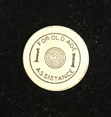 For Old Age Assistance 1 Good For Token