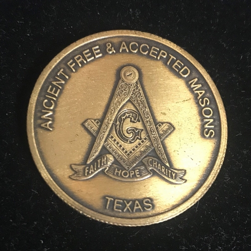 Texas Free Masons Grand Lodge Token Coin